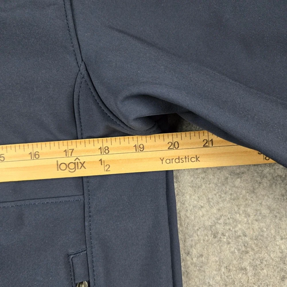 The North Face WindWall Jacket Mens Small Navy Blue Softshell Full Zip Logo